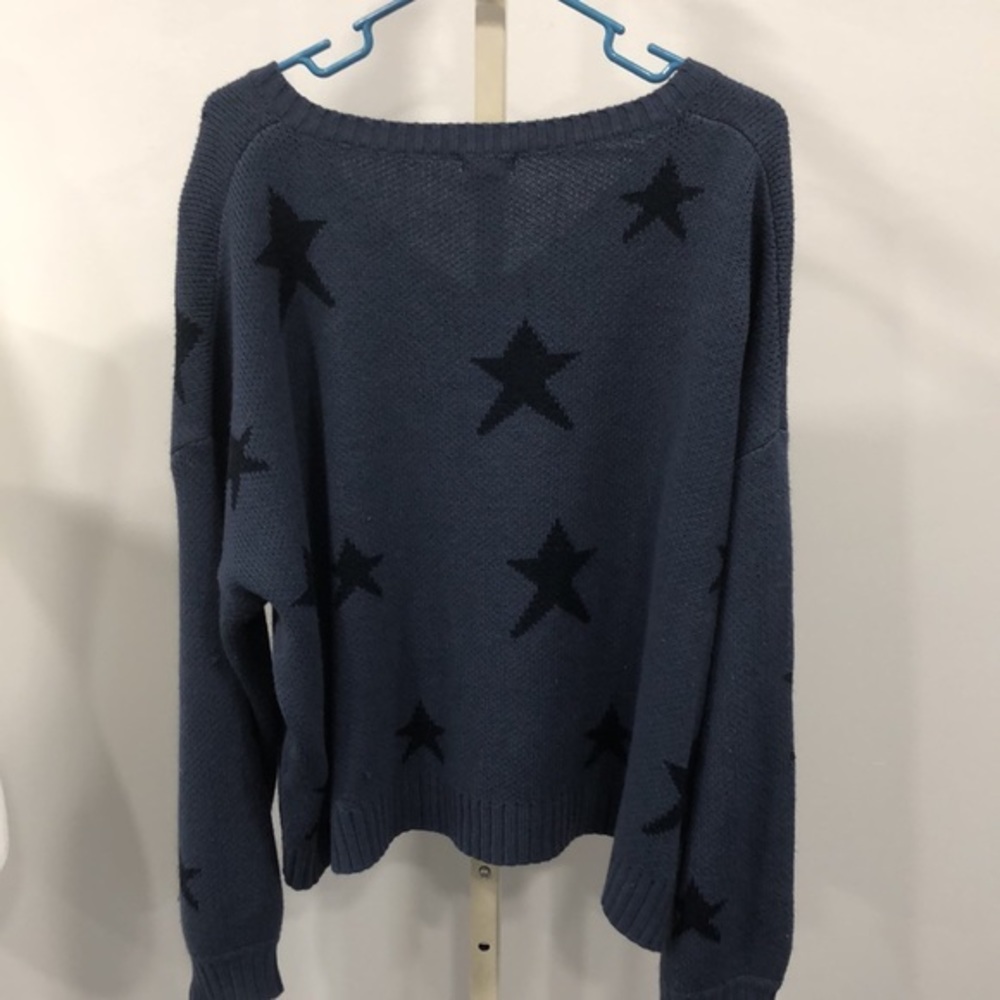 POL indigo star oversized sweater - Picture 5 of 7